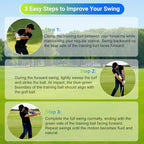 Gugxiom Golf Training Aid Ball, Golf Swing Trainer Ball for Improve Accuracy & Swing Stability, Dual-Color Golf Connection Training Aid Between Arms