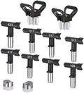 Spray Tips for Airless Sprayer, Airless Sprayer Tips, 8pcs Reversible Spray Tips with 2 Holders, Airless Paint Spray Guns Nozzles Set, 109, 211, 315, 417, 515, 517,623