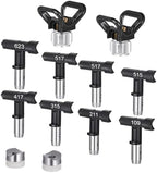 Spray Tips for Airless Sprayer, Airless Sprayer Tips, 8pcs Reversible Spray Tips with 2 Holders, Airless Paint Spray Guns Nozzles Set, 109, 211, 315, 417, 515, 517,623