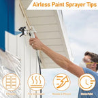 Spray Tips for Airless Sprayer, Airless Sprayer Tips, 8pcs Reversible Spray Tips with 2 Holders, Airless Paint Spray Guns Nozzles Set, 109, 211, 315, 417, 515, 517,623