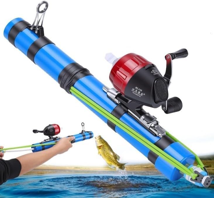 2026 Upgraded Fishing Catapult Rod, Fishing Slingshot, Compact Telescopic Catapult Fishings Rod, Ergonomic Handle