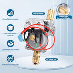 GC10A-4E 92089 RV Water Heater Control Valve, for OEM 93844/93870 93321/92078/93869/92089, Replacement for Atwood 10/6 Gal Water Heaters