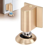 Gugxiom Magnetic Door Stopper, Adjustable Door Stop, Heavy Duty No Drill Invisible Design, Magnetic Door Holder to Keep Door Open, for Door Gaps up to 22mm in Height (1, Gold)