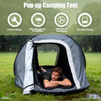Pop-up Camping Tent, Waterproof Pop Up Tent, Outdoor Tents, Dual-Door Design, for Camping Hiking Traveling