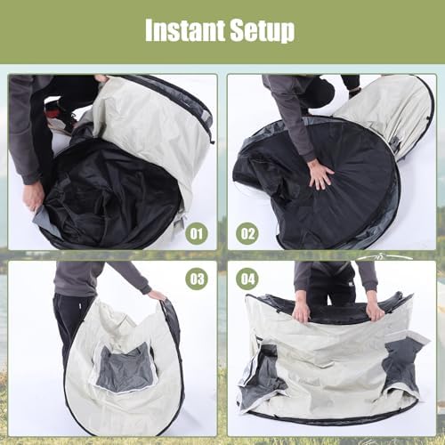 Pop-up Camping Tent, Waterproof Pop Up Tent, Outdoor Tents, Dual-Door Design, for Camping Hiking Traveling