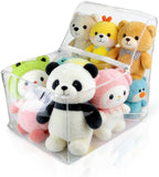 Gugxiom Soft Toy Storage Bag, PVC Clear Teddy Storage Chair Cover, Waterproof Stuffed Animal Organiser for Children's Bedrooms, Playrooms and Nurseries (Large, L)