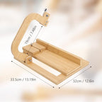 Wooden Soap Cutter, Adjustable Soap Cutters, Soap Making Tools, for Handmade Soap Making/Candles Trimming, with 10 Replacement Wires (Bamboo Wood Color)