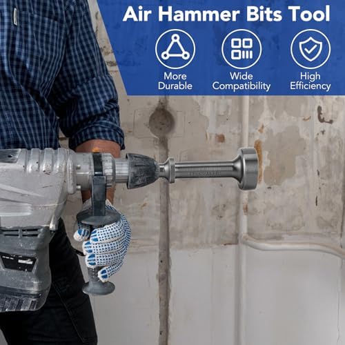 Air Hammer Bits Tool, 10 * 3cm/4 * 1.18in Smoothing Air Hammer Bit Impact Tool Chisel Drill Attachment, for 150 190 250 Type Pneumatic Hammers