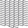 Gugxiom 100PCS Pegboard Hook Locks, Pegboard Clips, ABS Peg Board Clip Retainers Display Organizer Fit 1/4 Inch and 1/8 Inch Pegboards