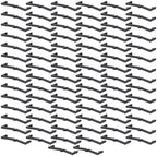 Gugxiom 100PCS Pegboard Hook Locks, Pegboard Clips, ABS Peg Board Clip Retainers Display Organizer Fit 1/4 Inch and 1/8 Inch Pegboards