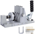 Gugxiom Professional Pocket Hole Jig Kit, Pocket Screw Jig with 2 Titanium Drill Bits 9.5 mm (3/8"), Adjustable 15/20/30mm Hole Spacing, Dowel Jig for Woodworking Cabinet Furniture