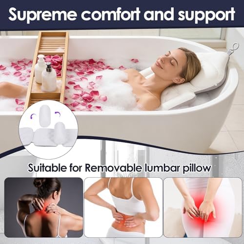 Full Body Bath Pillow for Tub, Thick Luxury Bathtub Cushion