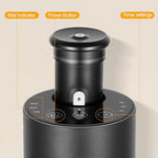 Waterless Essential Oil Diffuser for Home, Battery Operated Car Diffuser, 2 Fluid & 3 Levels & Color Lights, for Home Car Office (Black)