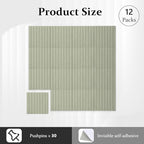 Gugxiom Large Cork Board for Wall, 48" X 36" Bulletin Board, 12 Packs Felt Pin Board for Wall with Self Adhesive, with 30 Pushpins, for Office Home School Classroom Decor (Grass Green)
