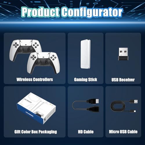 Retro Game Stick 4K,Retro Gaming Console (128G)