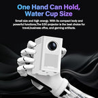 S30 Mini Projector, 720P WiFi, White