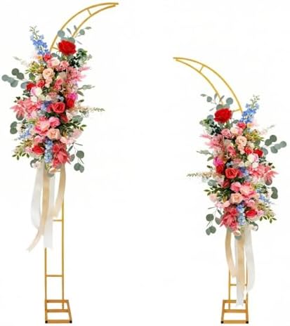Gold Wedding Flower Arch Stand