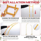 Gold Wedding Flower Arch Stand