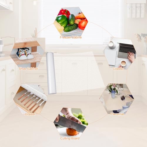 Clear Shelf Liners, Draw Liner for Kitchen Cabinets