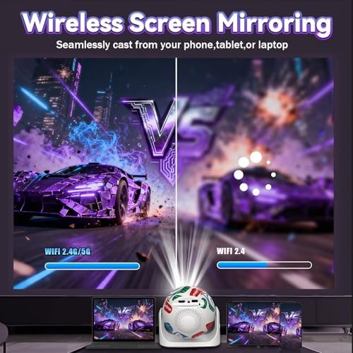 JY-360 Mini Projector, Android 13, 720P