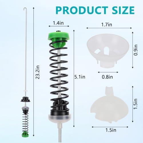 W11130362 4PCS Suspension Rod fit, for Whirlpool Maytag Kenmore Washer, 23.2 Inch, W10594080 W10735786 W10748956 W10780040 W10821710 W10901056