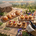 3 Tier Wooden Serving Tray Cupcake Stand Dessert Table Display Set