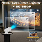 V4 Mini Smart Projector, WiFi, White