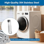 12-19in Adjustable Dryer Vent, Telescoping 4 Inch Periscope Dryer Vent Kit, 304 Stainless Steel, Low-Profile Space Saver, with Aluminum Foil Tape