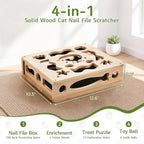 Cat Nail File Scratcher Box with Sandpaper Liner