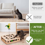 Cat Nail File Scratcher Box with Sandpaper Liner
