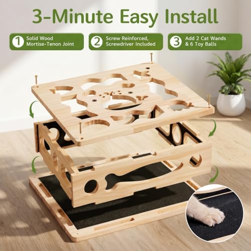 Cat Nail File Scratcher Box with Sandpaper Liner