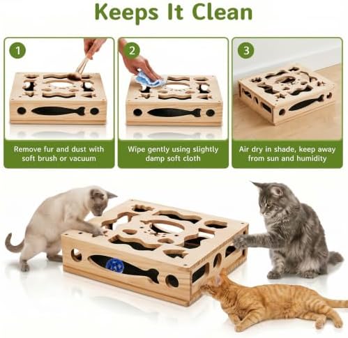 Cat Nail File Scratcher Box with Sandpaper Liner