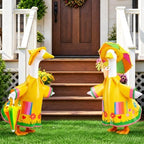 23" Porch Goose Raincoat Outfit Set with Hat & Umbrella