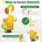 23" Porch Goose Raincoat Outfit Set with Hat & Umbrella
