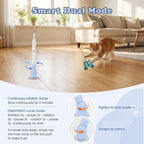 Gugxiom Interactive cat Toy, Automatic Butterfly Cat Wand Toy with Suction Cup and 3 Butterflies, for Indoor Kitten Adult Cats to Play, USB Rechargeable（Blue）