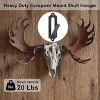 Gugxiom 12 Pcs European Mount Skull Hanger with Mounting Kits, for Indoor Outdoor, Skull Mount for Hanging Deer Antelope Cattle Coyote Mule Elk and Small Hunting Animals