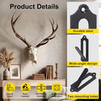 Gugxiom 12 Pcs European Mount Skull Hanger with Mounting Kits, for Indoor Outdoor, Skull Mount for Hanging Deer Antelope Cattle Coyote Mule Elk and Small Hunting Animals