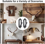 Gugxiom 12 Pcs European Mount Skull Hanger with Mounting Kits, for Indoor Outdoor, Skull Mount for Hanging Deer Antelope Cattle Coyote Mule Elk and Small Hunting Animals