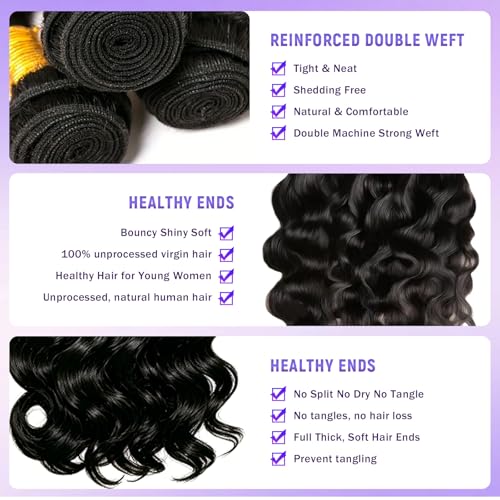 12A Body Wave Human Hair Bundles, 16–20 Inch