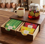 Wooden K Cup Organizer, Countertop Coffee Storage Drawer Organizer