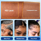 12A Deep Wave Human Hair Bundles with Closure