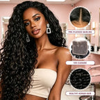 12A Water Wave Human Hair Bundles with Closure