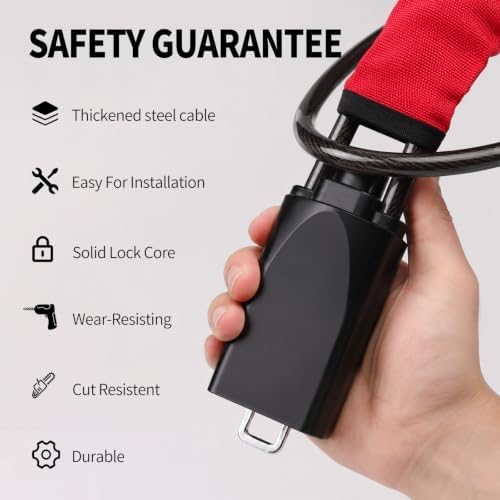 2 Pack Steering Wheel & Seat Belt Anti‑Theft Lock, Vehicle Security Lock