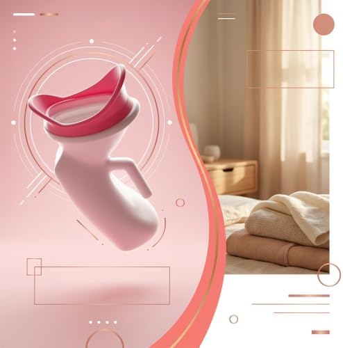 Portable Female Urinal, 1000ml Spill-Proof