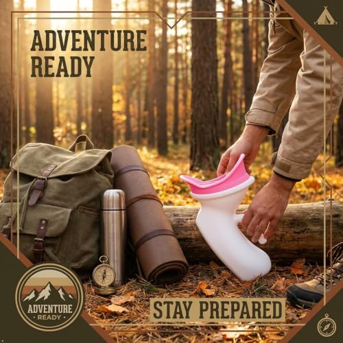 Portable Female Urinal, 1000ml Spill-Proof