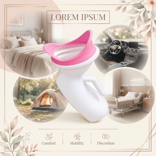 Portable Female Urinal, 1000ml Spill-Proof