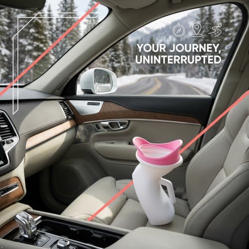 Portable Female Urinal, 1000ml Spill-Proof