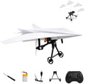 RC Plane Paper Airplane Kit, Remote Control Plane with Gyro Stabilizer & Dual Propellers, DIY Aerodynamic Aircraft Module, Lightweight Fixed Wing Flight for Hobbyists