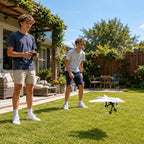 RC Plane Paper Airplane Kit, Remote Control Plane with Gyro Stabilizer & Dual Propellers, DIY Aerodynamic Aircraft Module, Lightweight Fixed Wing Flight for Hobbyists