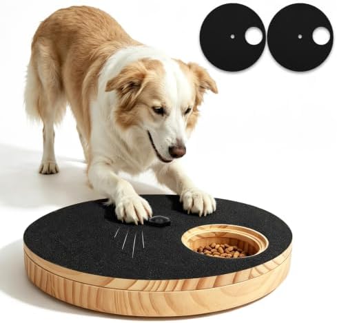 Dog Nail Scratch Board - Adjustable Speed Dog Nail File Toy with Treat Box